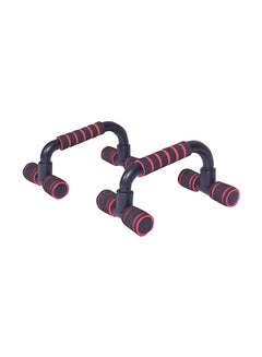 2-Piece Push up Stand set Black Red 24 x 8 x 115cm