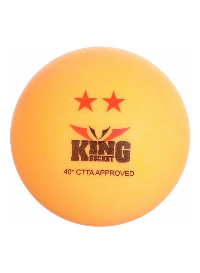 King 6-Piece Table Tennis Ball Set Orange One Size - Image 1