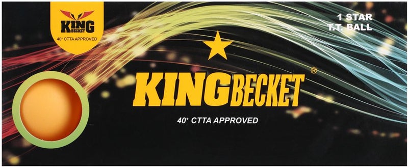 King 10-Piece Table Tennis Ball Set Orange One Size - Image 2