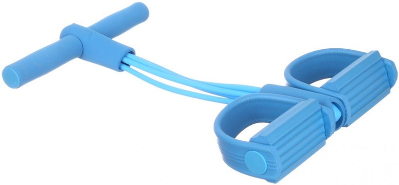 Kanteen Store - Chest Expander, Resistance Band Latex Foot Elastic Tension Rope Expander Pedal Fitness Sit Ups Abdominal Trainer Exercise Fitness - Light Blue 30 x 5 x 60cm - Image 1