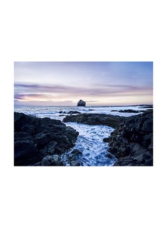 Rocks Vinyl Self Adhesive Wall Sticker Blue/Black 140x105cm