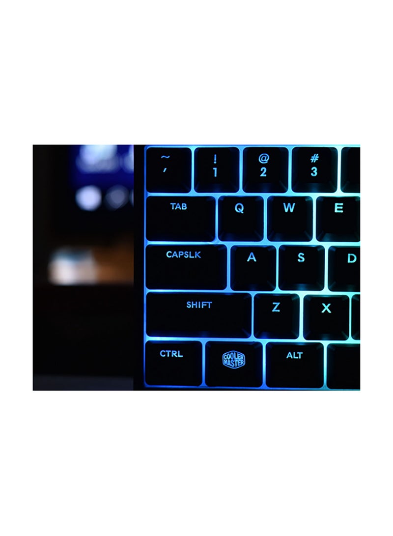 Fast Print Keyboard Vinyl Self Adhesive Wall Sticker Multicolour 100x75cm