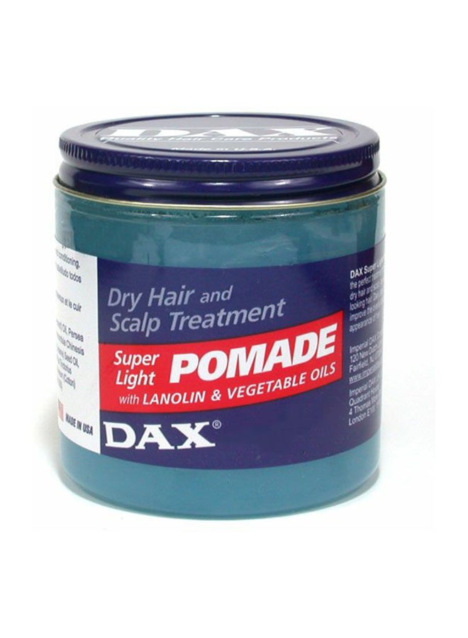 DAX Super Light Pomade Wax With Vegetable Oils And Lanolin Dry 213grams 