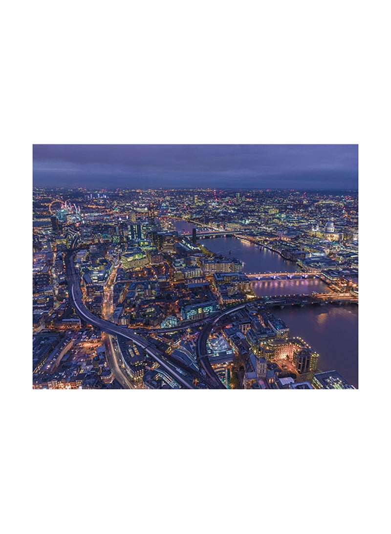 Fast Print London Vinyl Self Adhesive Wall Sticker Multicolour 100 x 75cm