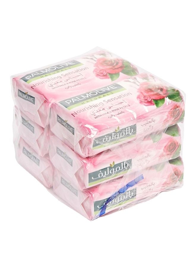 Palmolive Pack Of 6 Nourishing Sensation Bar Soap Pink 6x120grams  - Image 1