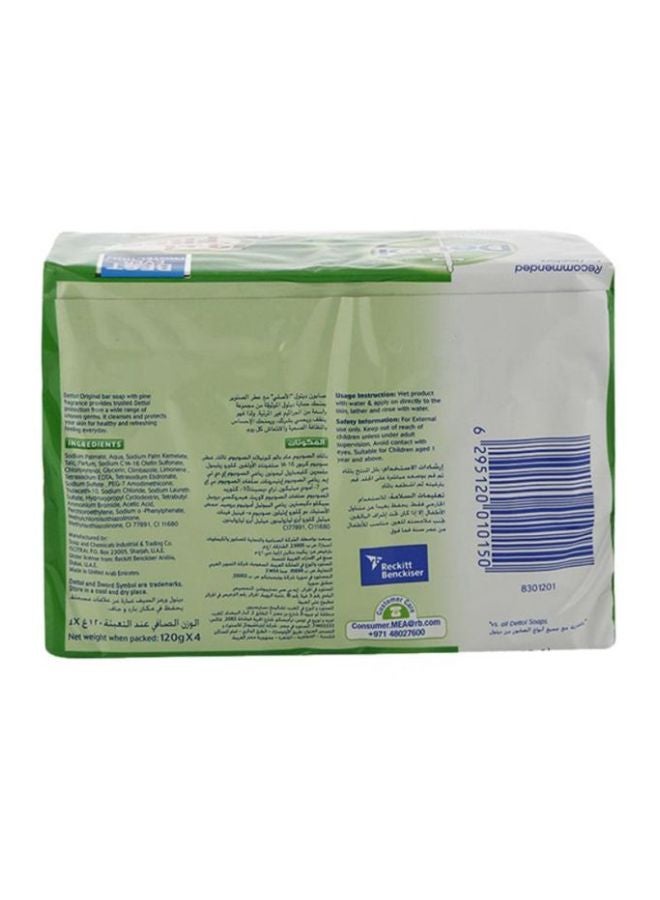Dettol Original Anti-Bacterial Soap Bar, 120g × 3+1 Free  - Image 2
