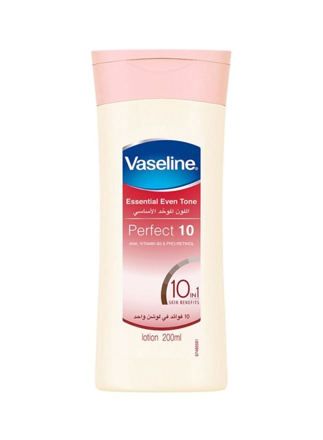 Vaseline Essential Even Tone Perfect 10 Body Lotion 200ml - Image 1