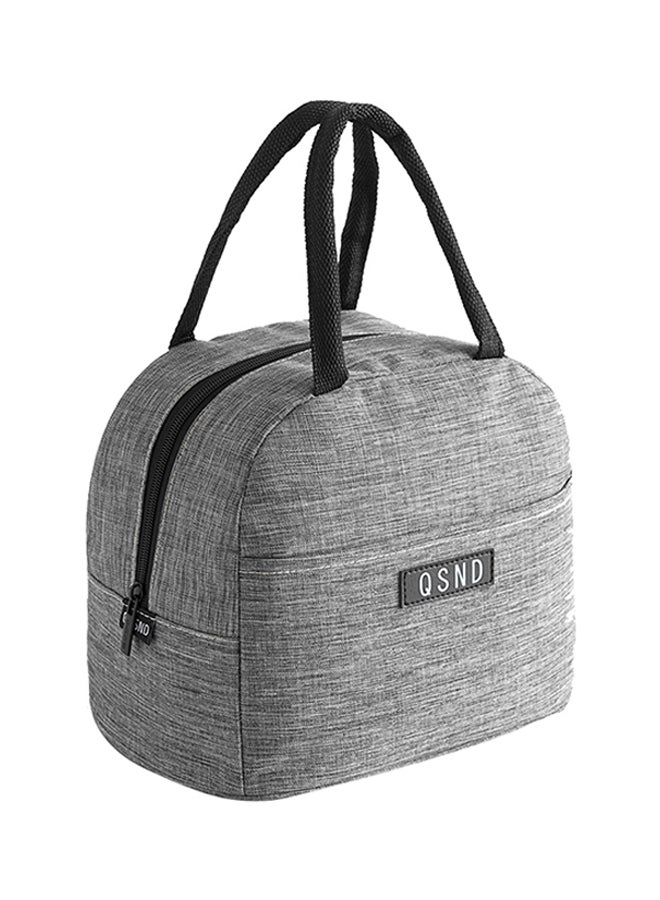 Waterproof Insulated Lunch Bag Grey/Black 