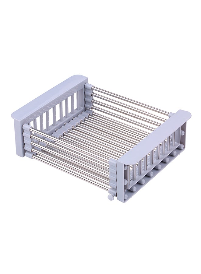 Over Sink Dish Drying Rack Silver/Grey