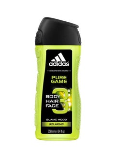 Adidas 3-In-1 Pure Game Shower Gel 250ml  - Image 1