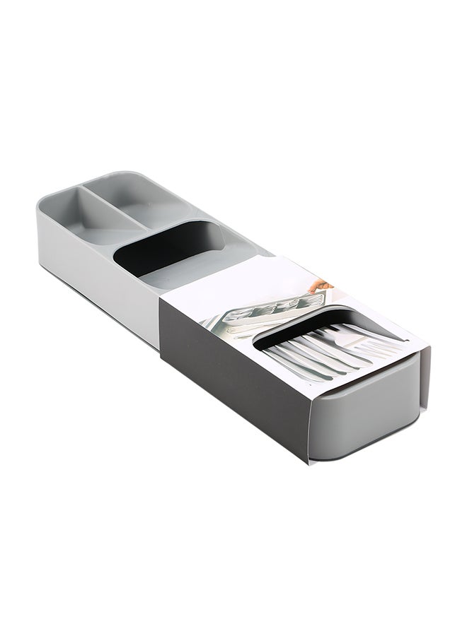 Kitchen Cutlery Storage Tray Grey