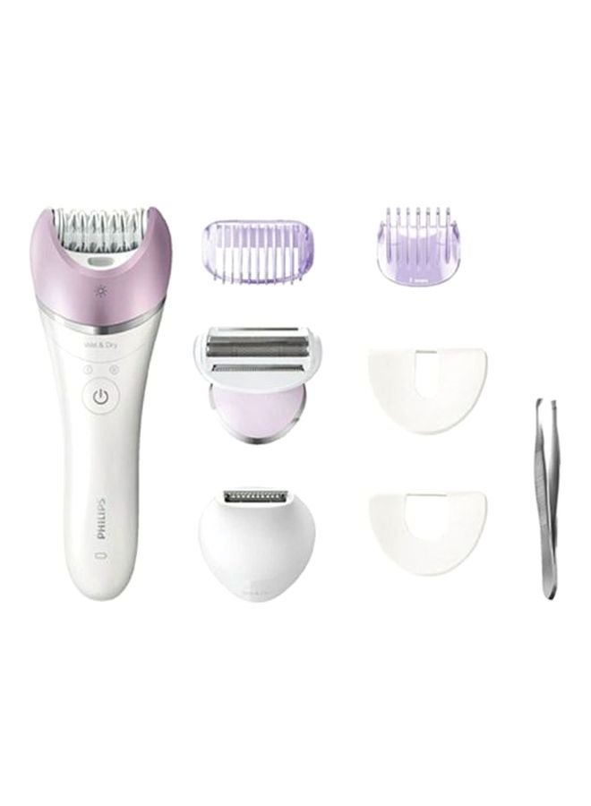 Philips - Satinelle Prestige Wet And Dry Epilator Accessories White/Purple - Image 1