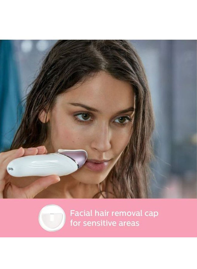 Philips - Satinelle Prestige Wet And Dry Epilator Accessories White/Purple - Image 1