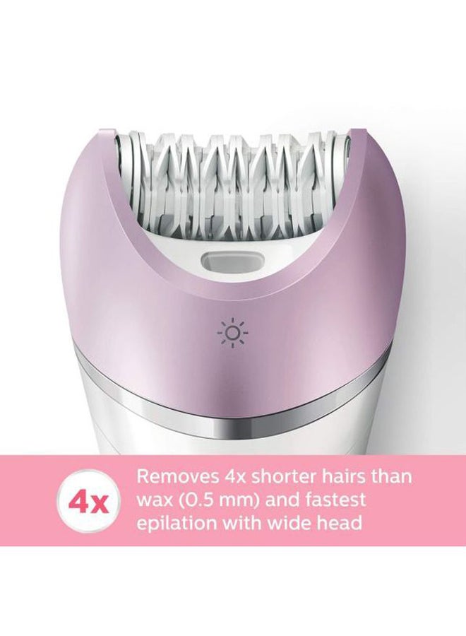Philips - Satinelle Prestige Wet And Dry Epilator Accessories White/Purple - Image 1