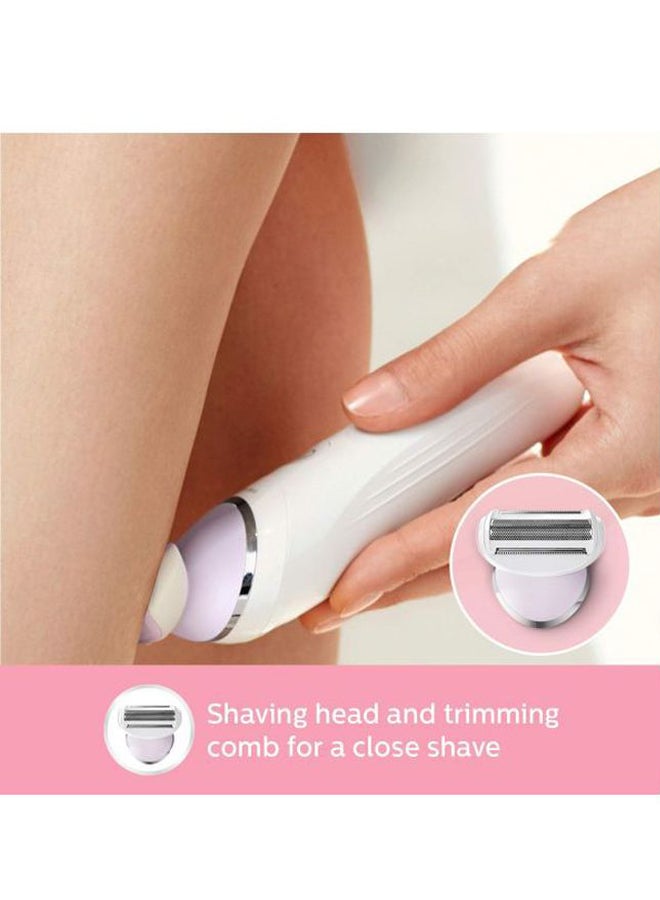 Philips - Satinelle Prestige Wet And Dry Epilator Accessories White/Purple - Image 1