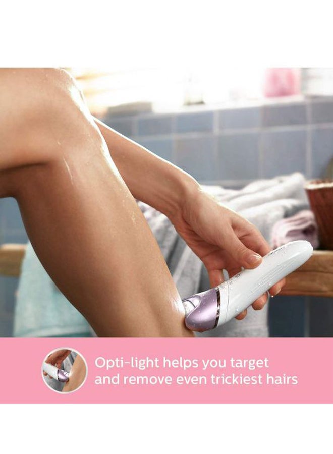Philips - Satinelle Prestige Wet And Dry Epilator Accessories White/Purple - Image 1