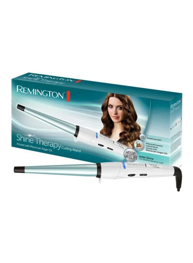 REMINGTON Shine Therapy Curling Wand White/Black