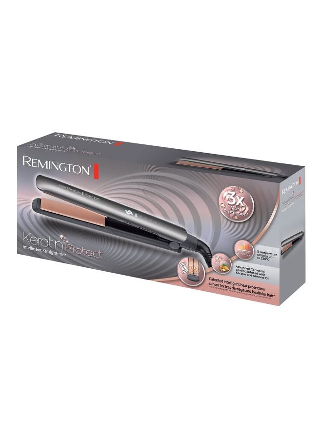 REMINGTON - Keratin Protect Intelligent Hair Straightener Silver - Image 1