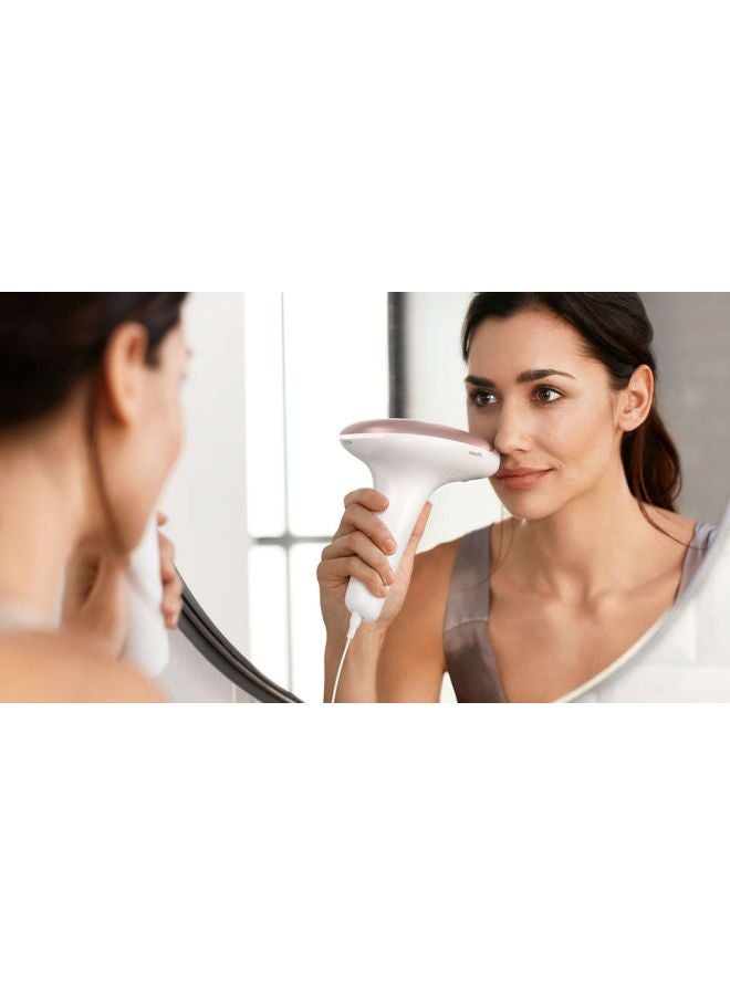 Philips - Philips Lumea IPL, Hair Removal, 7000 Series, Skintone Sensor, 2 Attachments, Body, Face, VisaPure Mini Facial Cleanser, Corded Use, BRI924/60, 60 Days Money Back Guarantee White/Pink - Image 1