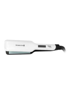 Shine Therapy Wide Plate Ceramic Hair Straighteners White 110 x 45mm