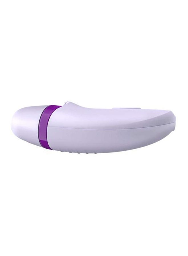 Philips BRE275 Corded Epilator With Cleaning Brush, Shaver, Shaver Comb, Massage Cap And Pouch White/Purple/Silver  - Image 3