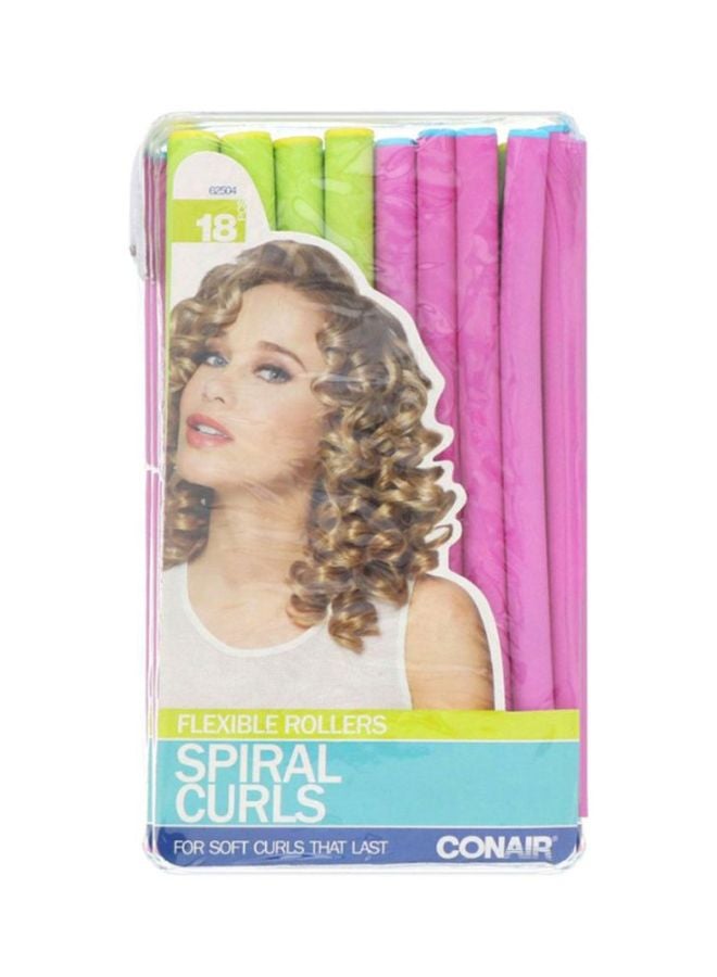 CONAIR - 18-Piece Spiral Curls Flexible Roller Set Multicolour - Image 1