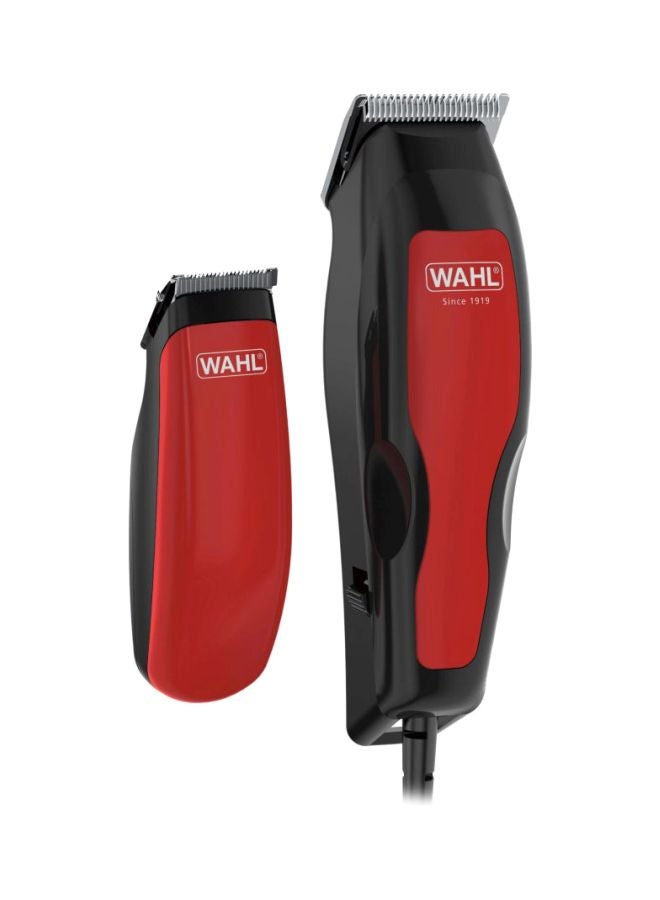 WAHL - Home Pro 100 Combo Corded Hair Clipper And Trimmer Red/Black - Image 1