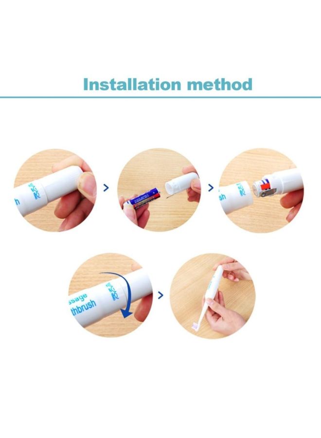 OUTAD Electric Massage Toothbrush White - Image 2