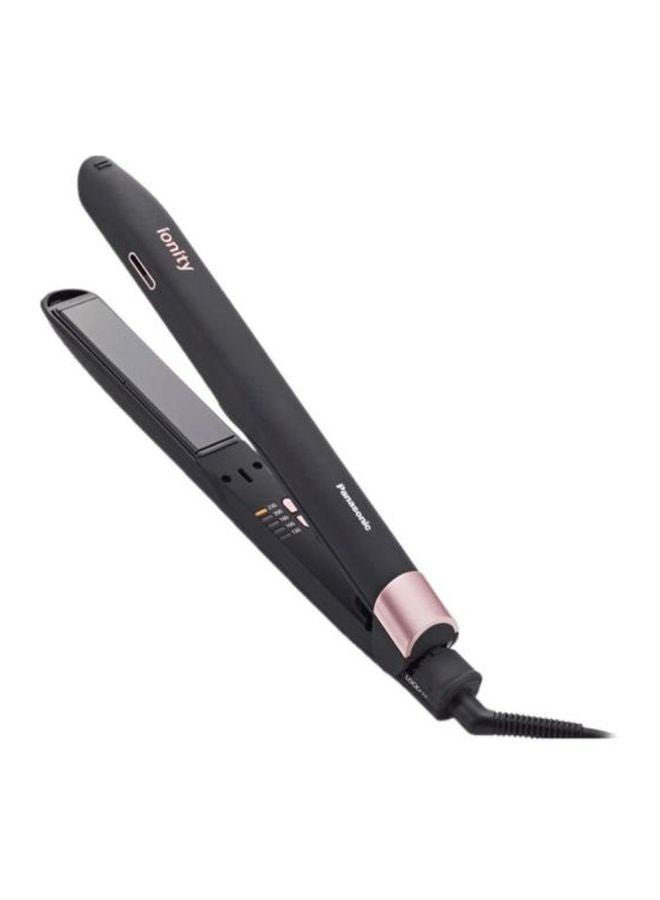 Panasonic Hair Straightener Ionity Curl Volumize Keratin Coconut Oil Infused Ceramic Plates, One Size, 5 Heat Settings, Eh-Hv70 Black/Rose Gold 32 x 310 x 45ml  - Image 2