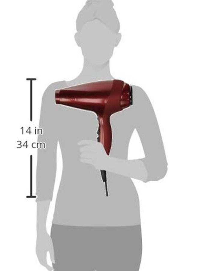 Professional Silk Dryer Black/Maroon 10.16 x 29.53 x 22.54cm