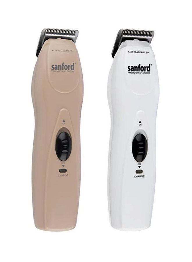 سانفورد مجموعة ماكينات حلاقة الشعر مكونة من قطعتين لوزي/أبيض - Image 1