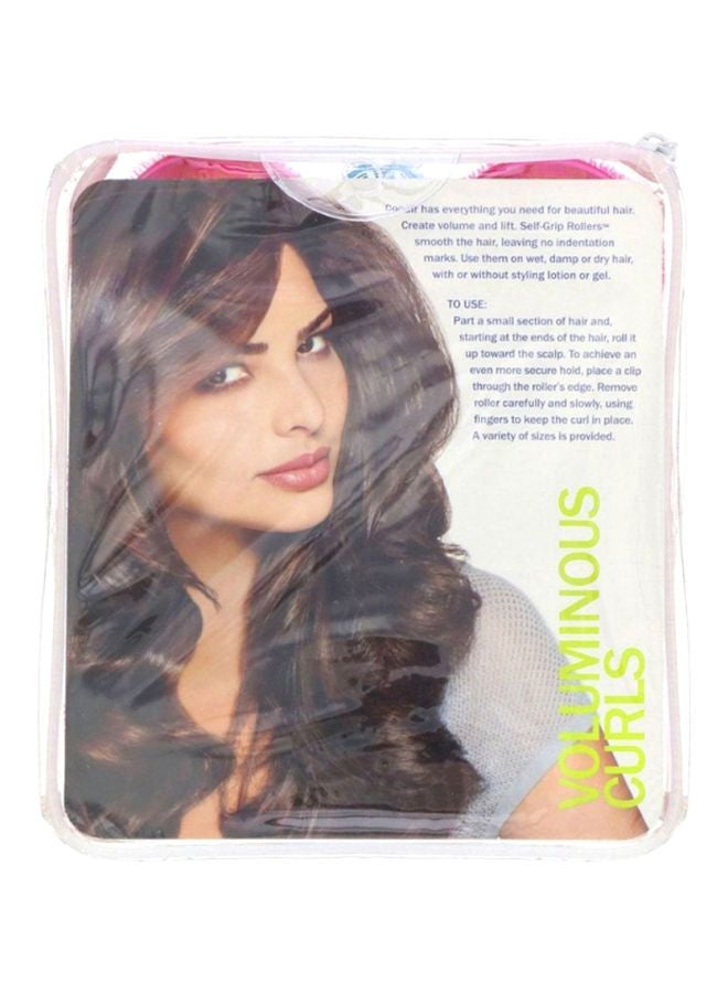 CONAIR 31-Piece Self Grip Roller Voluminous Curls Set Pink/Blue/Purple  - Image 3