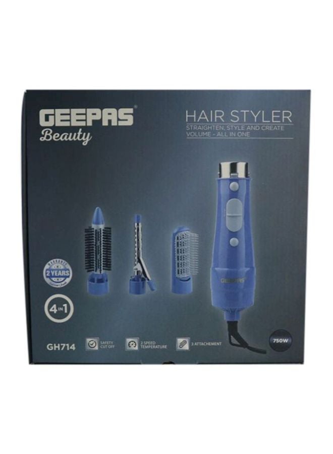 GEEPAS - 3-Piece 4-In-1 Hair Styler Set Blue - Image 1