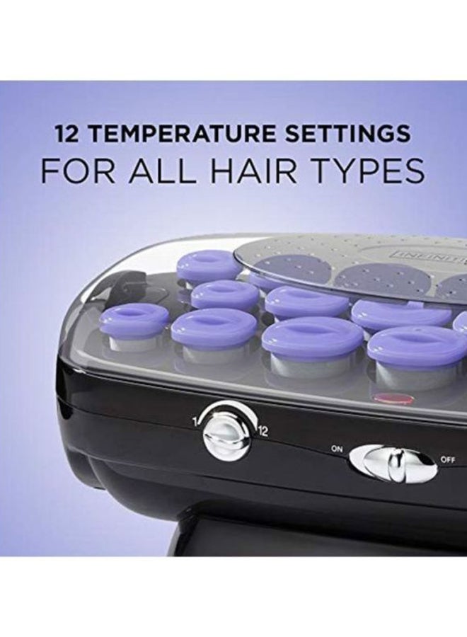 CONAIR - 20-Piece Ceramic Flocked Rollers With Ionic Generator Grey/Purple - Image 1