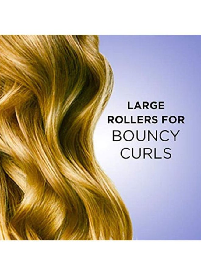 CONAIR - 20-Piece Ceramic Flocked Rollers With Ionic Generator Grey/Purple - Image 1