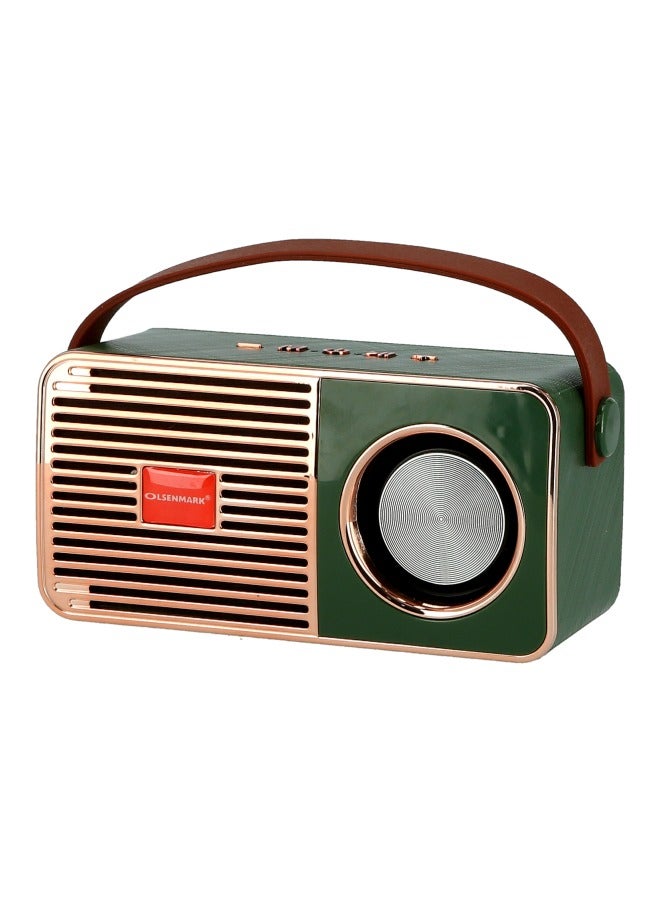 Olsenmark - Portable Bluetooth Speaker Green/Brown/Black - Image 1