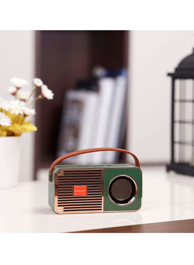 Olsenmark - Portable Bluetooth Speaker Green/Brown/Black - Image 1