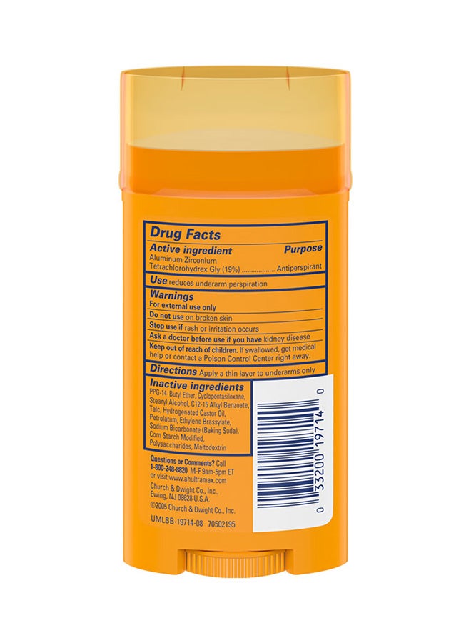 Ultramax Solid Antiperspirant Deodorant Yellow 73grams