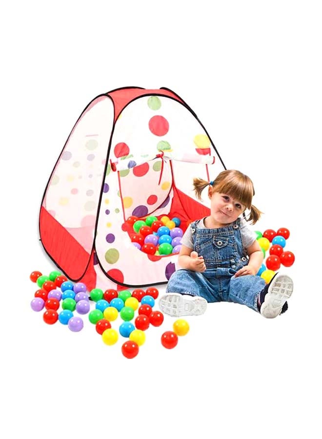 أرت لوك بيت بنمط خيمة مع 100 كرة رائعة 37x35x37سم  - Image 4