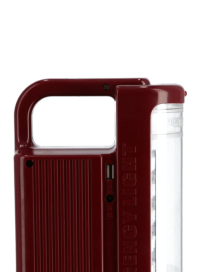 KRYPTON - KNE5094 Rechargeable Led Emergency Light Maroon - Image 1