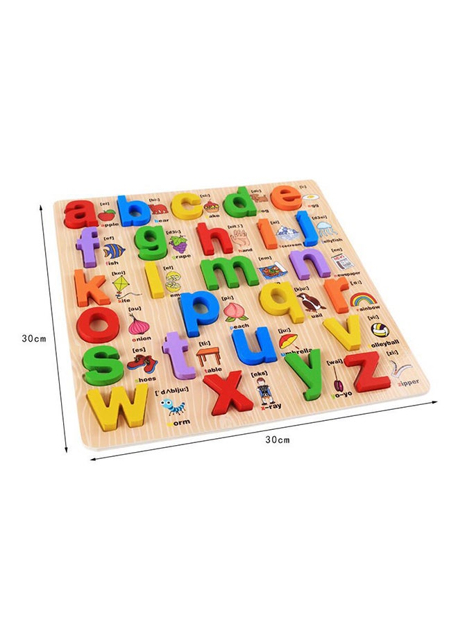 Generic - 2-Piece Learning Uppercase And Lowercase Alphabet Board Multicolour - Image 1
