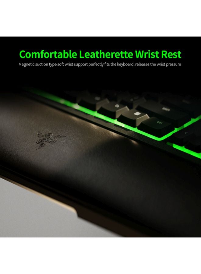RAZER - Ornata V2 Gaming Keyboard  Hybrid Mechanical Key Switches, Customizable Chroma RGB Lighting, Individually Backlit Keys, Detachable Plush Wrist Rest, Programmable Macros Black - Image 1