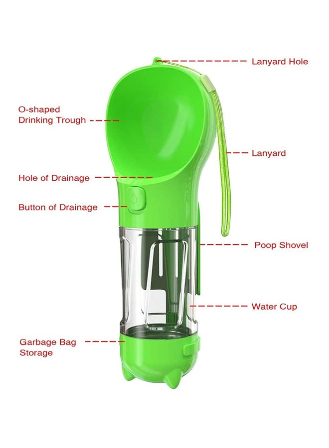 Generic Portable Dog Travel Water Bottle Green 300ml  - Image 2