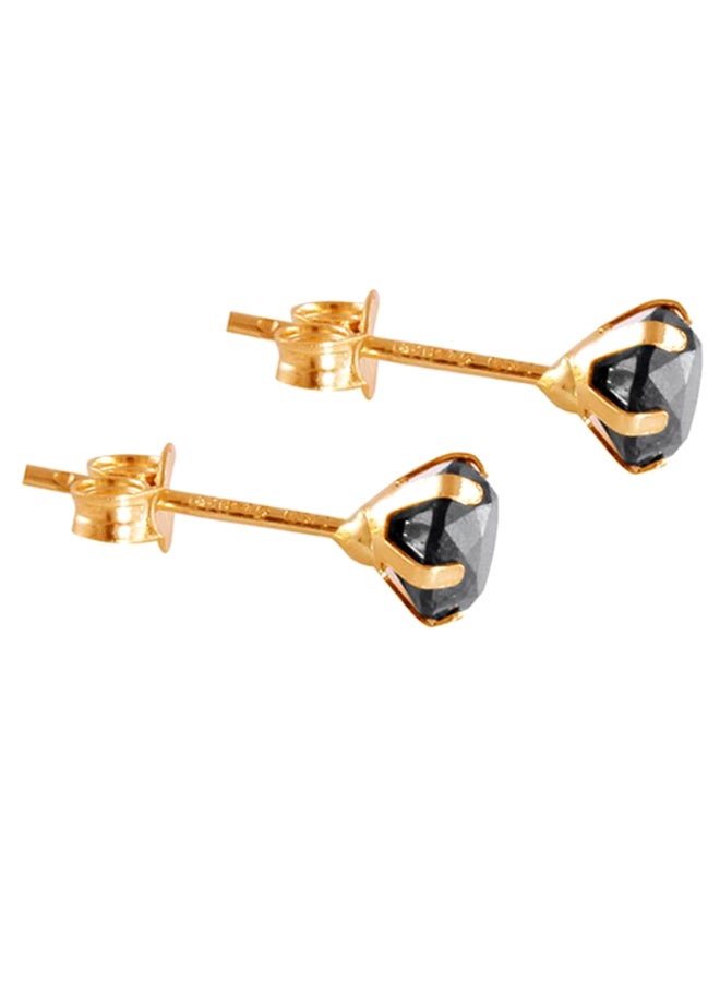 18 Karat Gold Diamond Solitaire Earrings - v1599577305/N14348875A_2