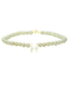 Pearls Strand Letter H Bracelet