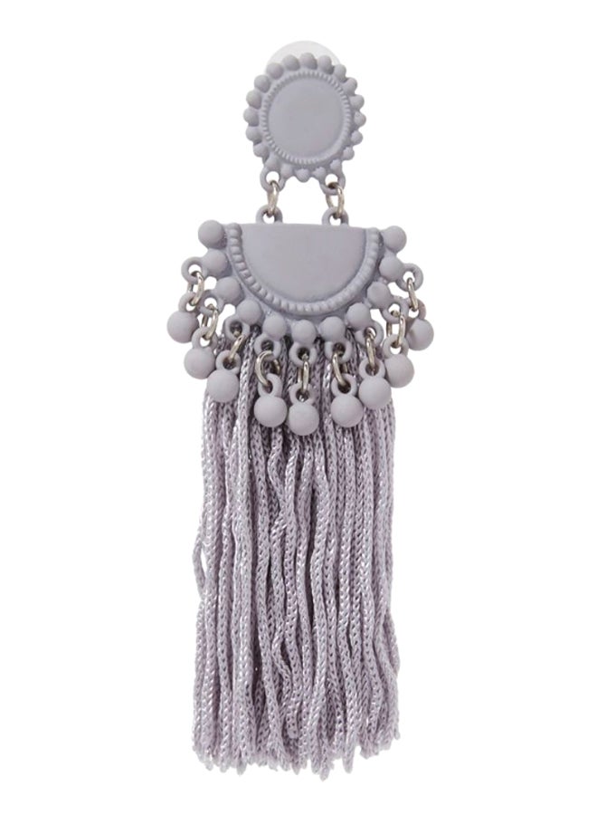 يويجين أقراط متدلية مزينة بالخرز وشرابة . - Image 2