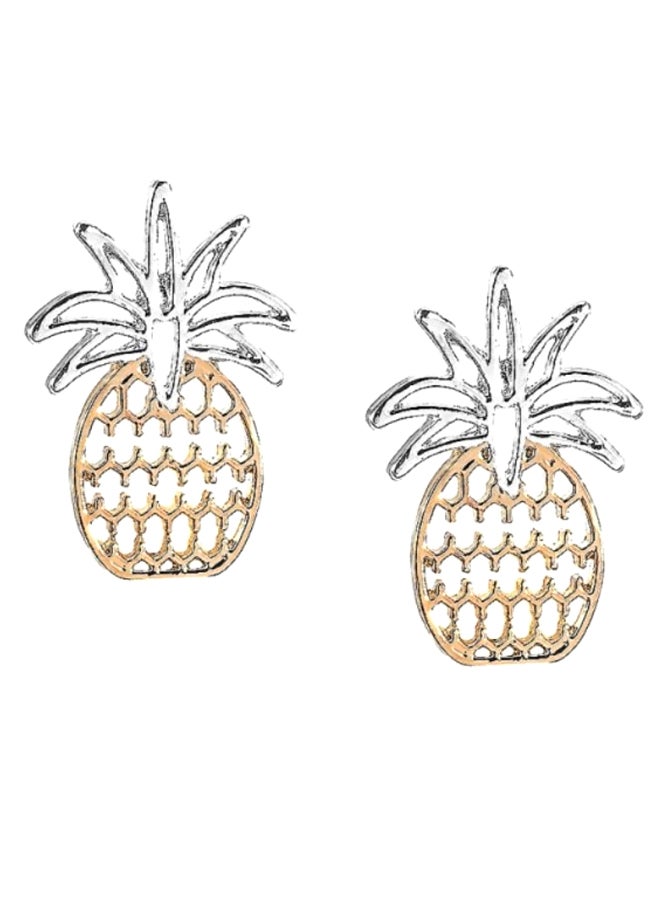 جو باي أقراط بتصميم على شكل أناناس - Image 1