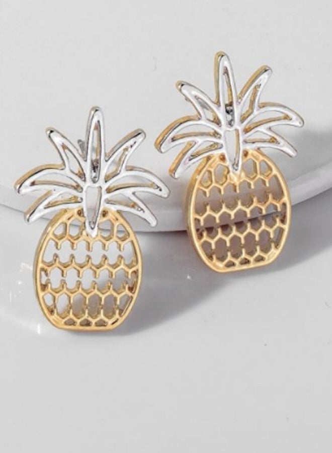 جو باي أقراط بتصميم على شكل أناناس - Image 3