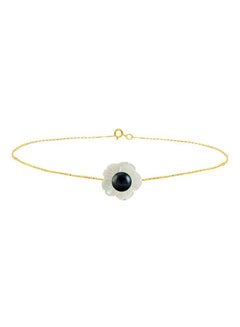 18 Karat Mother Of Pearl Shell Bracelet