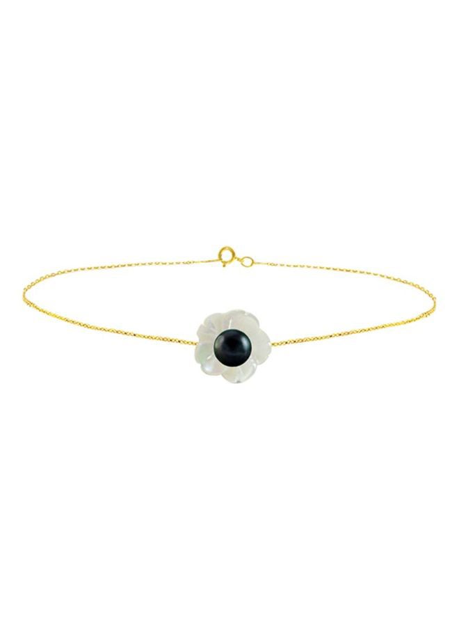 Vera Perla - 18 Karat Mother Of Pearl Shell Bracelet - Image 1